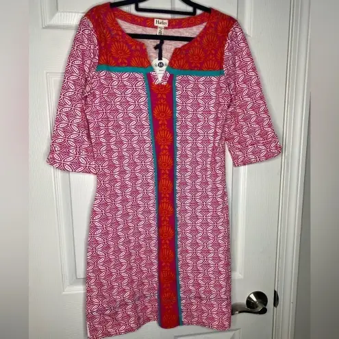 HATLEY NWT Bright Summer Mini Dress Size Small *Flawed* please read description Pink - Image 2