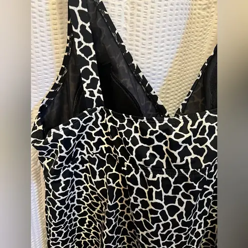 Avenue Tankini Set Animal Print, Black & White, Size 22 W
