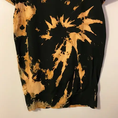 Vince Bleach Tie Dye Roll Sleeve Sweater Dress size M