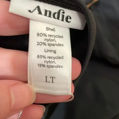 ANDIE The Tulum One Piece LT Swimsuit Black Size L Tall NWT long torso