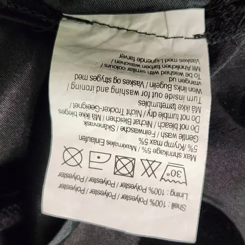 Vila Black Polka Dot Mini Skirt Size Medium Black Velvet Polka Dot Flirty Skirt