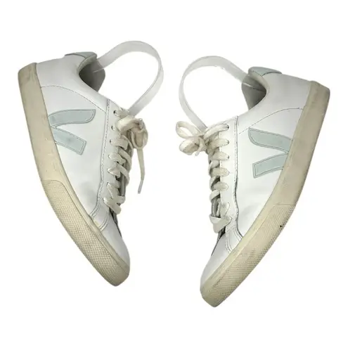 VEJA Esplar Leather White Sneakers Size 38 (US 7)
