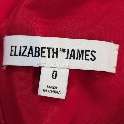 Elizabeth and James Aldridge Cut Out Sheath Dress Red Size 0