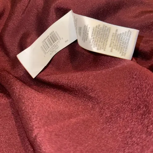 Dress the Population NWOT Alondra Blouson pencil skirt Dress Burgundy Sz M