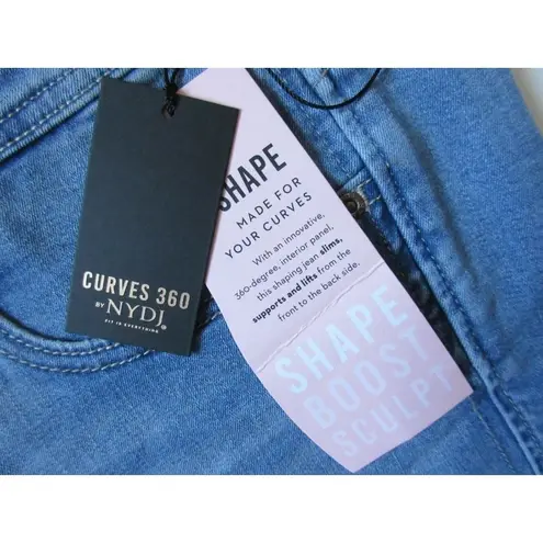 NYDJ NWT Curves 360 by Shape Slim Straight Crop in Spartan Stretch Jeans 24 $99