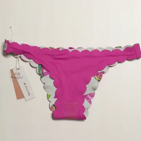 PilyQ New. Fresca reversible wave teeny bottoms. Large