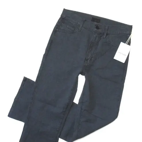 NWT Mother Insider Ankle in So Far Gone Faded Black Crop Bootcut Jeans 26