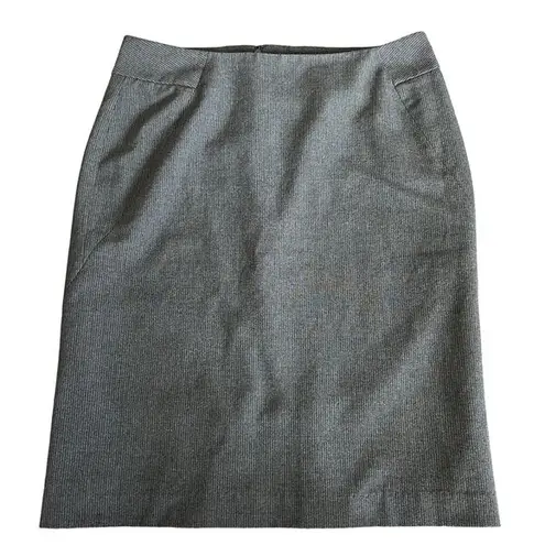 Rafaella Pencil Skirt Size 10 Pinstripe Gray Office Business Wear