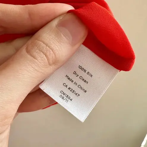 Talbots  100% Silk Orange Tank Top, Flowy Top, Business Casual, Size 2