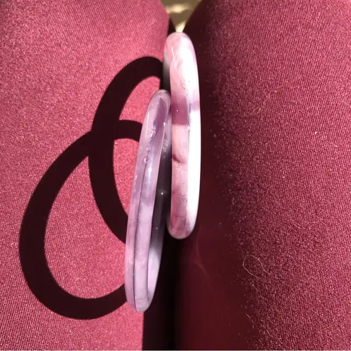 2 Ice Purple Lavender bangles Bracelets