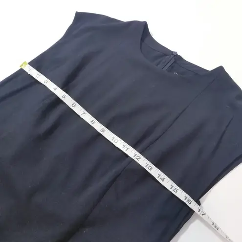 All Saints Italian Cloth Wool Blend Black Mini Dress