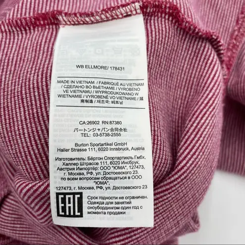 Burton Oversize Turtleneck Cowl Sweatshirt Sweater Mottled Pink Cozy Winter