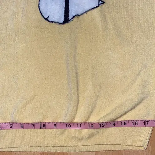 Bee You! Vintage Unique Short Sleeved Turtle Neck Bee Sweater Yellow Size M