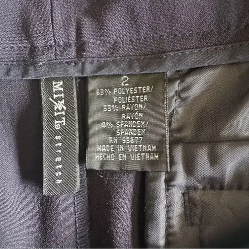 Mix It Women's 2 Navy Blue Straight Leg Stretch Pants