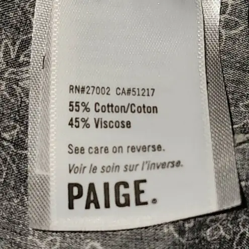 Paige  Womens Black‎ & Mocha Bisque Multi Julienne Blouse Medium - Image 5