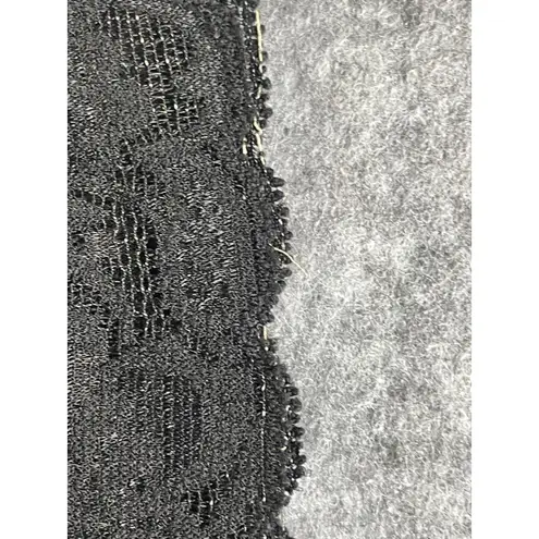 Vanity Fair Black Mini Slip Dress Lace Trim Lingerie Party Cocktail Clubwear 36