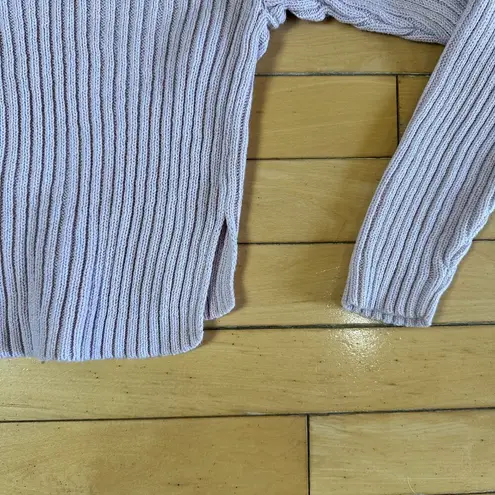 LA Hearts  Pale Pink V Neck Cropped Boxy Side Slit Size Small