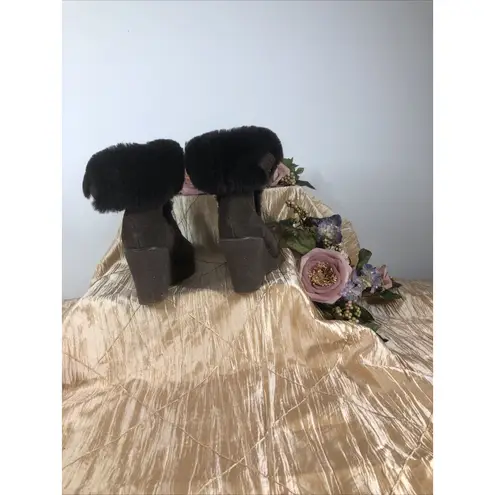 EMU Australia EMU Heighton Wedge Suede Boots Women 8 Brown Studded Dark Academia Size 6