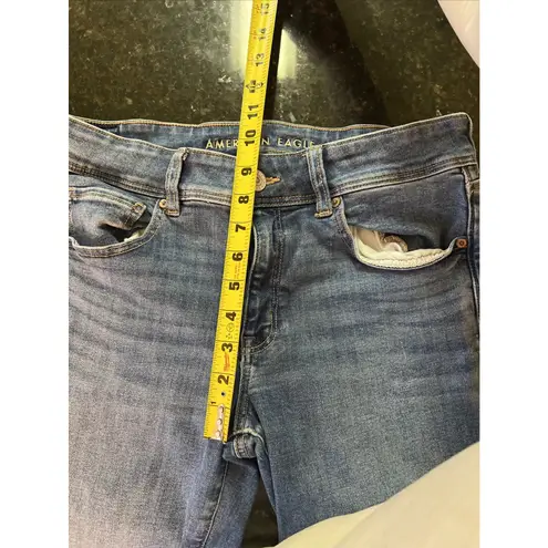 American Eagle  Kick Boot Jeans Sz 12R Womens Blue Denim Stretch Y2K Style Bootcu