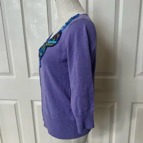 Fever purple embellished cardigan