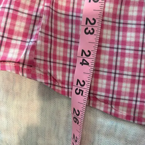 Banana Republic Pink Plaid Button down size Medium