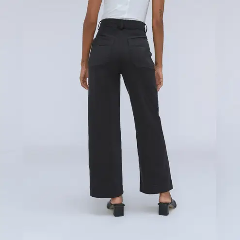 Everlane  Women’s The Organic Wide Leg Pant in black Size 00 NWT