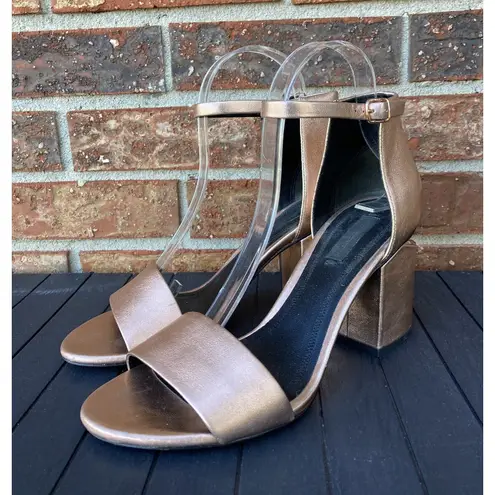 Alexander Wang  Abby‎ Sandal Heels In Rose Gold Sz 38.5 US 8.5