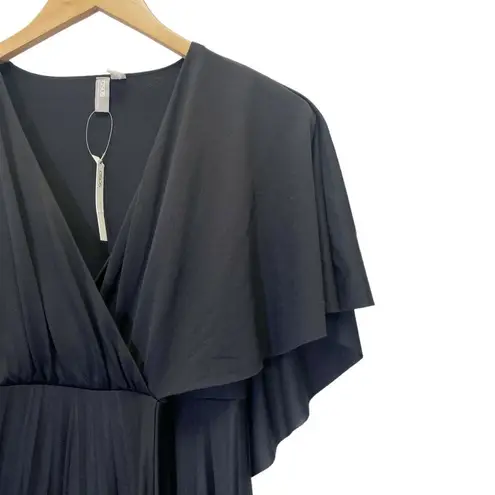 NWT ASOS Maternity Black Cape Back Pleated Long Maxi Dress Women’s Size 4 NEW