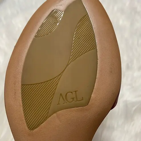 AGL ATTILIO GIUSTI LEOMBRUNI LEATHER SANDALS Size 6.5