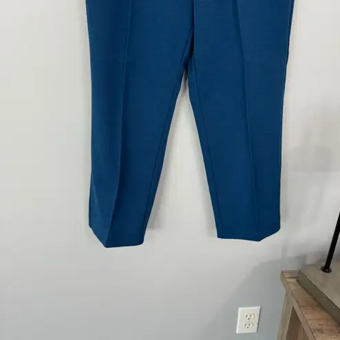 Alfred Dunner Petite Alfred Dunner 3 Piece SET Size 10 Petite Faux Blue Suede Jacket Top Pull On Pants