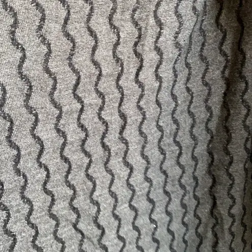 Hem & Thread NWT Waterfall Textured Cardigan w/ Faux Leather Sleeve Detail