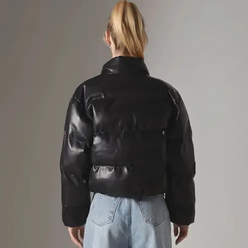 Endless Rose Cropped Puffer Jacket Black XS