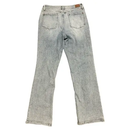 Judy Blue Women’s High Rise Slit Hem Straight Leg Denim Jeans-Size 7/28