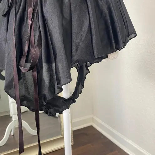 Vintage Romantic Goth Whimsygoth Frilly Lace Lingerie Teddy Bodysuit One Size Black Size undefined