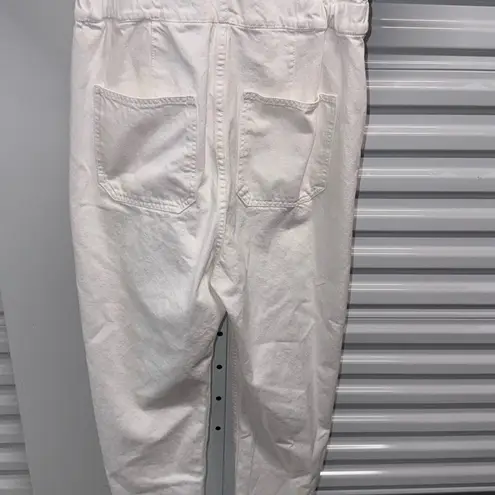 We The Free  White Denim Jumpsuit Women's Size Large