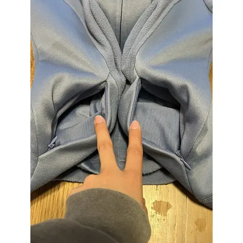 IZOD Blue Full Zip Fleece Jacket Women's Size Medium Preppy Classic Athleisure