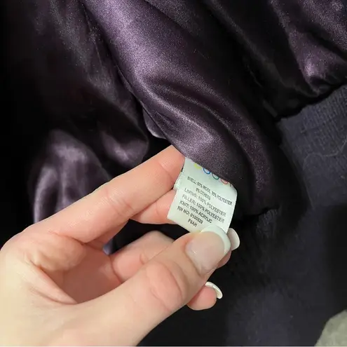 COOGI Vintage Y2K Embellished Purple & Gold Faux Fur Coat