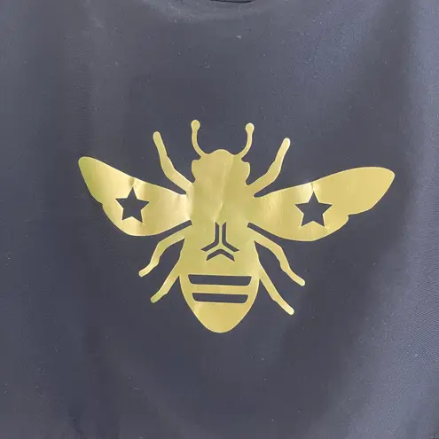 Ultracor Black Metallic Yellow Gold Level Bee Sports Top NEW