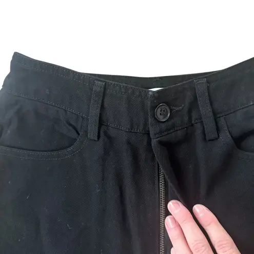 The Frankie Shop NEW Hailey Cargo Jeans Black Denim