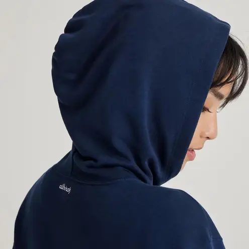 Allbirds Women's The R&R Hoodie Organic Pima Cotton in True Navy Blue Size S NWT