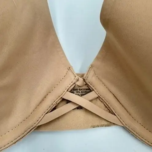 SOMA Lightly Lined Plunge Bra 36D Beige Smooth T