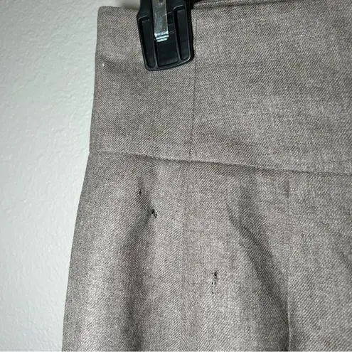 Akris Punto Akris tan brown 100% wool pleated midi skirt women’s size small 6