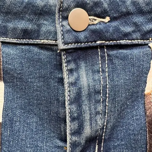 Glimms New York Jeans Natural Leather Shorts Genuine Cowhide Shorts SZ 30 #2505 Blue