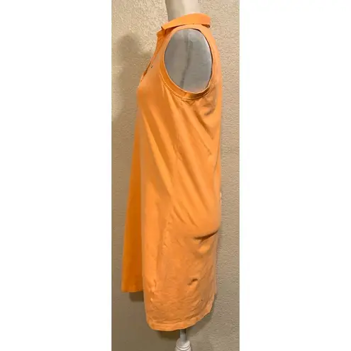 Tommy Hilfiger Vintage Y2K Orange Tank Polo Bodycon Dress