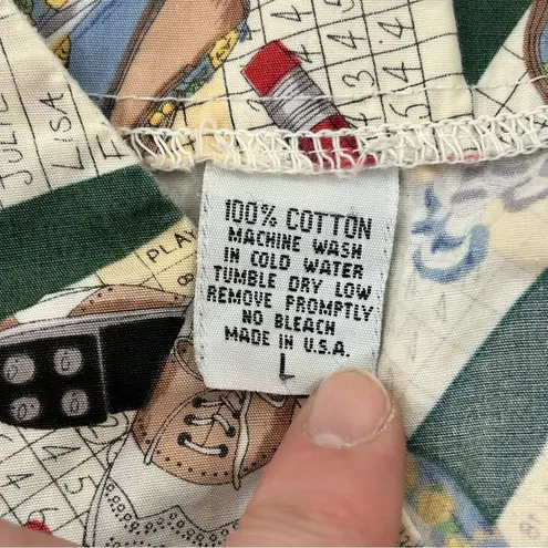 Women’s Golf Scene Medical Nurse Utility Scrubs V Neck Shirt Adult Unisex Size L Tan Size L