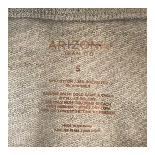 Arizona Jeans Co. NWOT Lightweight Grey Tiger Stripe Long Sleeve Sweatshirt SM