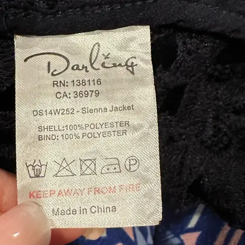 NEW DARLING EYELET SIENNA JACKET L Black Size L