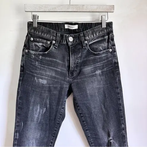 Moussy Vintage Black Distressed Velma Skinny Jeans sz 26