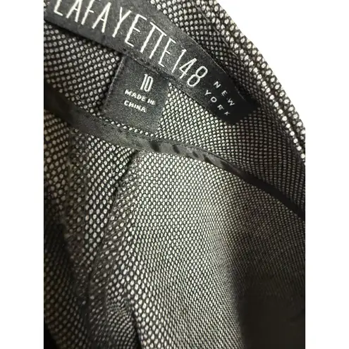 Lafayette 148 New York Gray Wool Office Straight Dress Slack Pants Size 10
