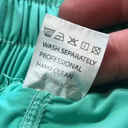 Luogongzi Women's 2 in 1 Flowy Running Shorts Gym Yoga Shorts Green Size XL Blue